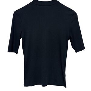 a new day Black Ribbed Top In Women's Size XS